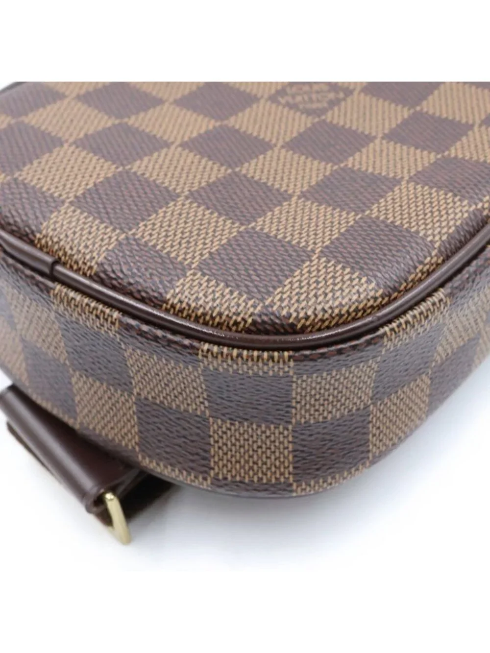 Louis Vuitton Damier Pochette Gange Leather Body Shoulder Bag Brown